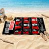 Favorite Horror Icon Poster Customized Name Beach Towel High Absorbency & Quick-Dry
