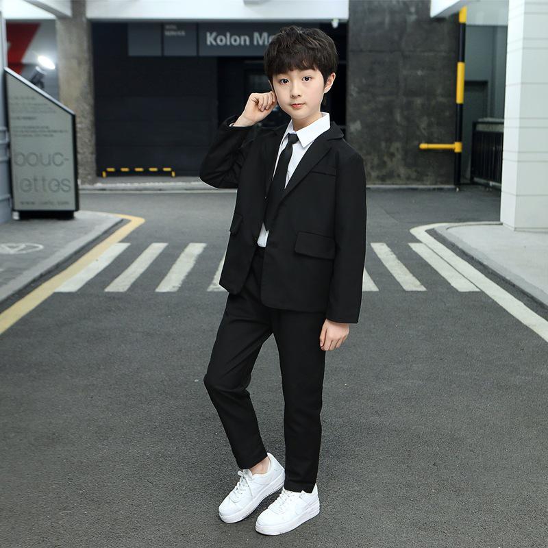 Children’s Summer Tuxedo Suit Set - Handsome Boy Pageant & Piano Performance Blazer for Big To Middle-Aged Kids