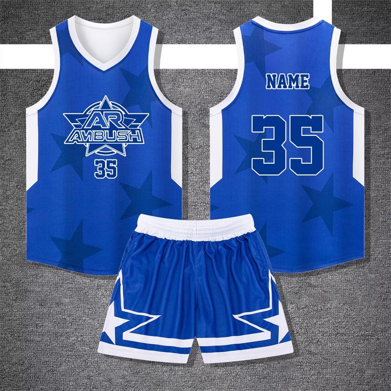 Kids' Basketball Training and Competition Uniform Set