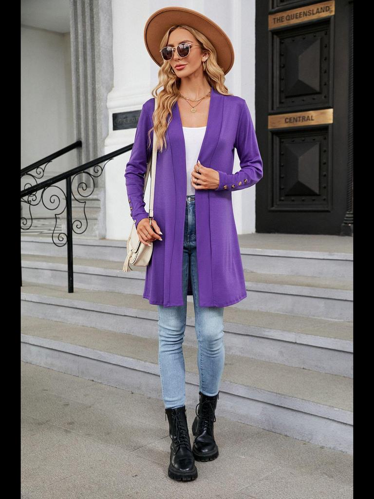 Women's 2023 Autumn/Winter Buttoned Long-Sleeve Knitted Cardigan