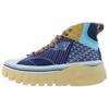 Li Ning Wave Boot Slip Resistant, Abrasion Resistant, Lightweight High Top Casual Shoes Women's Blue White AGCQ458-1