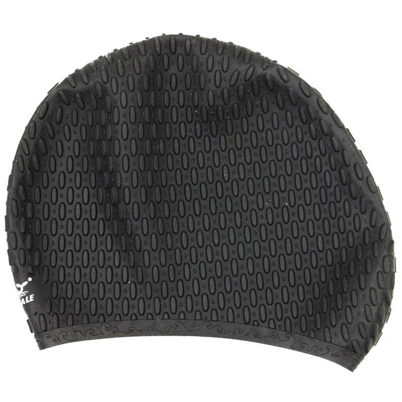 SBART Silicone Swim Cap for Long Hair with Ear Protection One Size