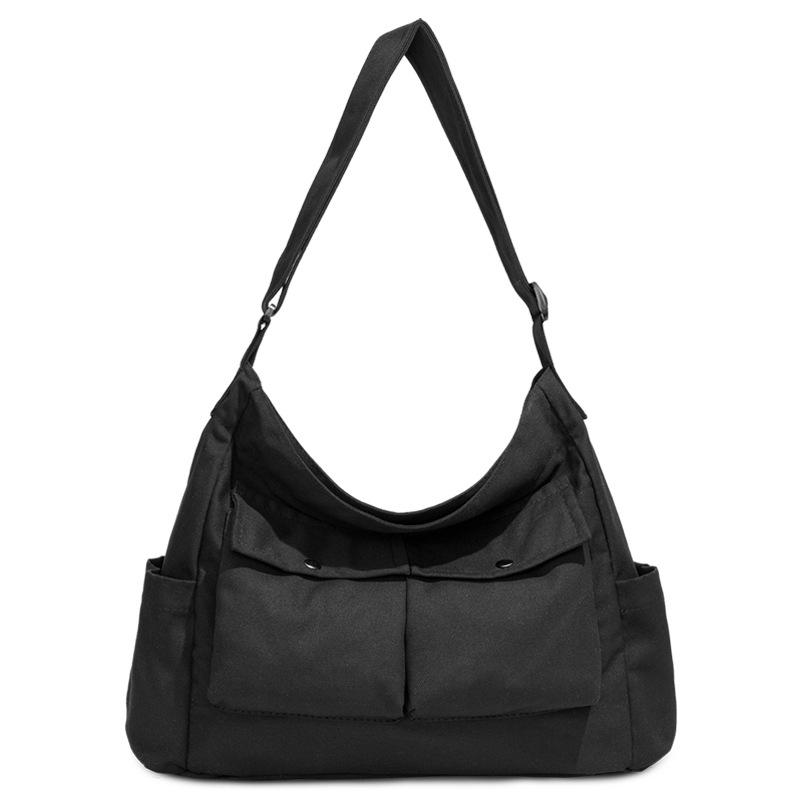 Retro tooling women's shoulder bag crossbody bag large capacity new canvas bag literary street leisure tote bag