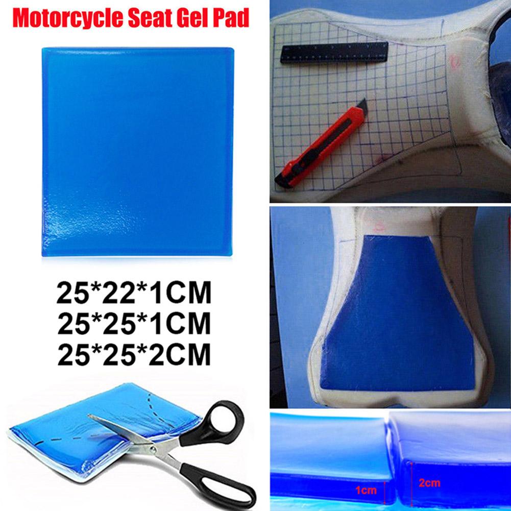 DIY Motorcycle Seat Cooling Pad Shock Absorption Decompression Saddle Motorcycle Seat Gel Pad Comfortable Soft Car Chair Cushion