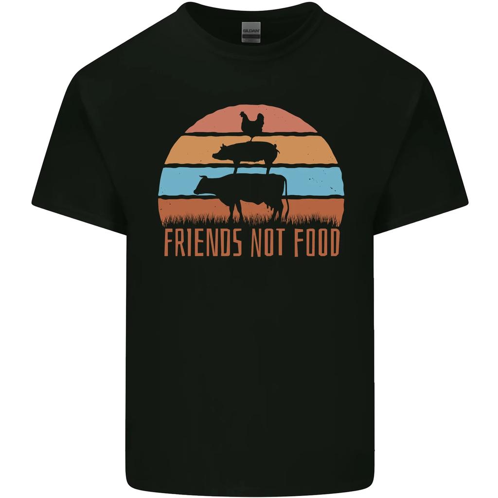 Vegetarian Animals Friends Not Food Vegan 2 Kids T-Shirt Childrens