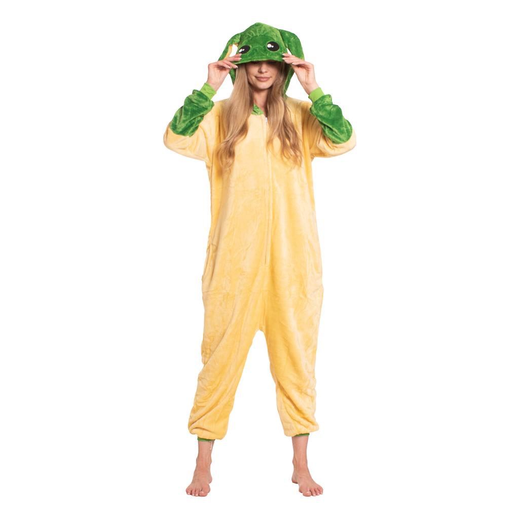 Piżama damska kombinezon kigurumi onesie star wars yoda żółty 155-165 cm m