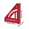 Multi Angle Measuring Ruler,Woodworking Square Protractor,Aluminum Miter Triangle Ruler,Precision Layout Measuring Engineer Tool