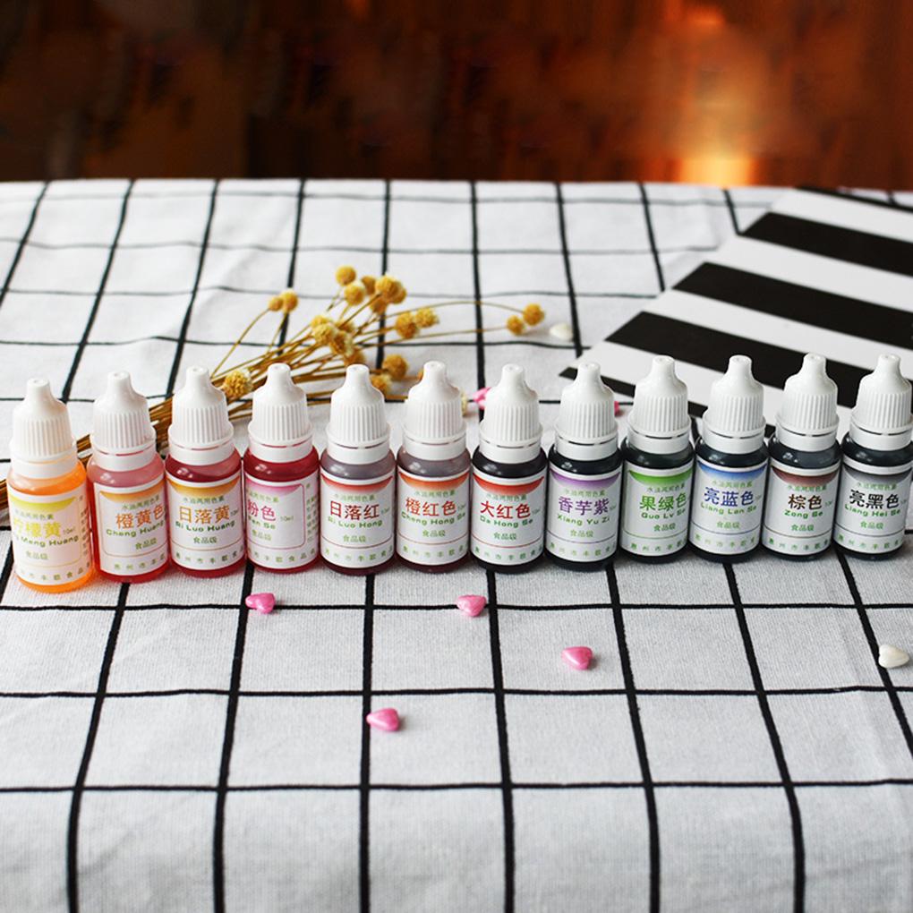 1Pc 10ML Macaron Cream Food Coloring Ingredients Cake Fondant Baking Cake Edible Color Pigment Baking & Pastry Tools 12 Colors