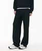 CHASECULT Women'S Ribbed Wide Warm-Up Pants - Black