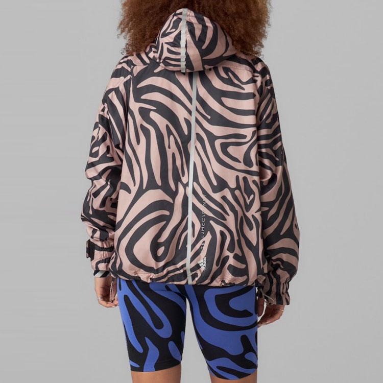 Adidas Veste à capuche à manches longues et imprimé intégral à motif géométrique pour femme H59960