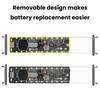 DIY Power Bank Case PD65W Powerbank Case 18650 LED Screen Transparent Battery Storage Shell