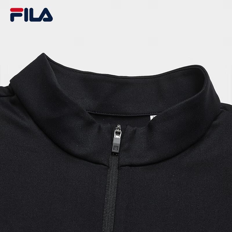 FILA Men's Half-Zip Knitted Long-Sleeve Shirt