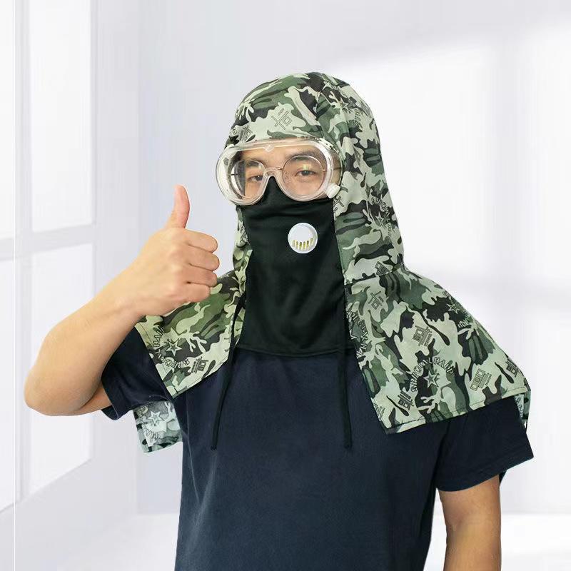 Unisex Denim Dustproof Work Hood - Durable Protection for Construction and Labor Tasks