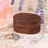 Mr & Mrs Walnut Wood Ring Box, Ring Box For Engagement Ring, Square Ring Box - DD