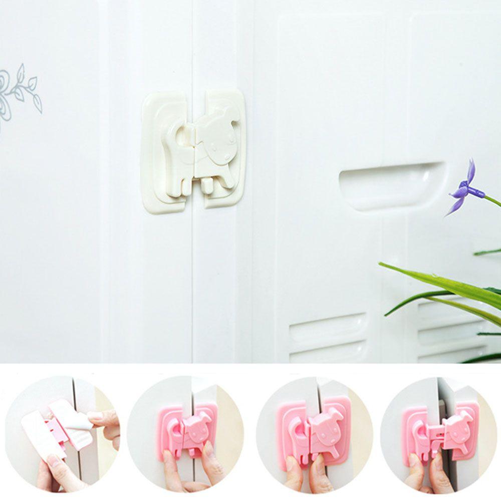 

Refrigerator Lock Children Drawer Lock Cabinet Door Cute Safety for Baby Lock Security Locks
