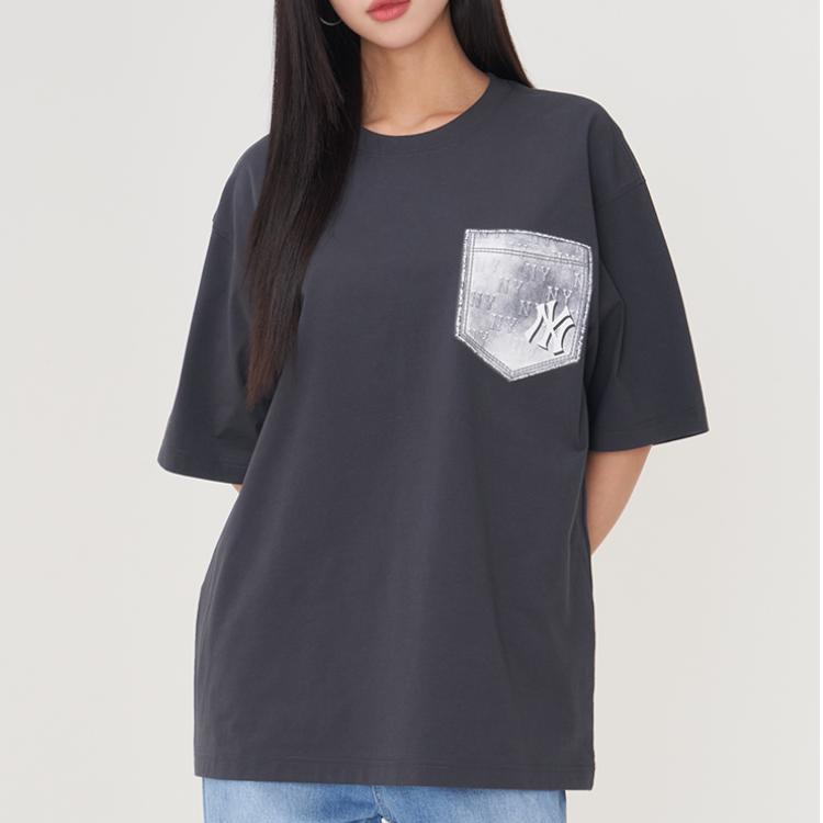 New MLB New York Yankees T Shirt Unisex Charcoal Gray 3ATSM0753-50CGS