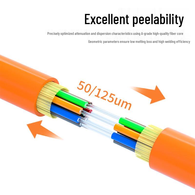 Dasheng Light Indoor Multimode 8-Core Fiber Optic Patch Cable