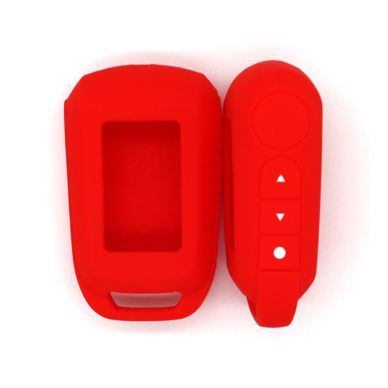 Sleek Silicone Key Case for Alarm Model A92 A94 Car LCD Key Case Low Profile Protection Black Red Green Blue Dark Blue