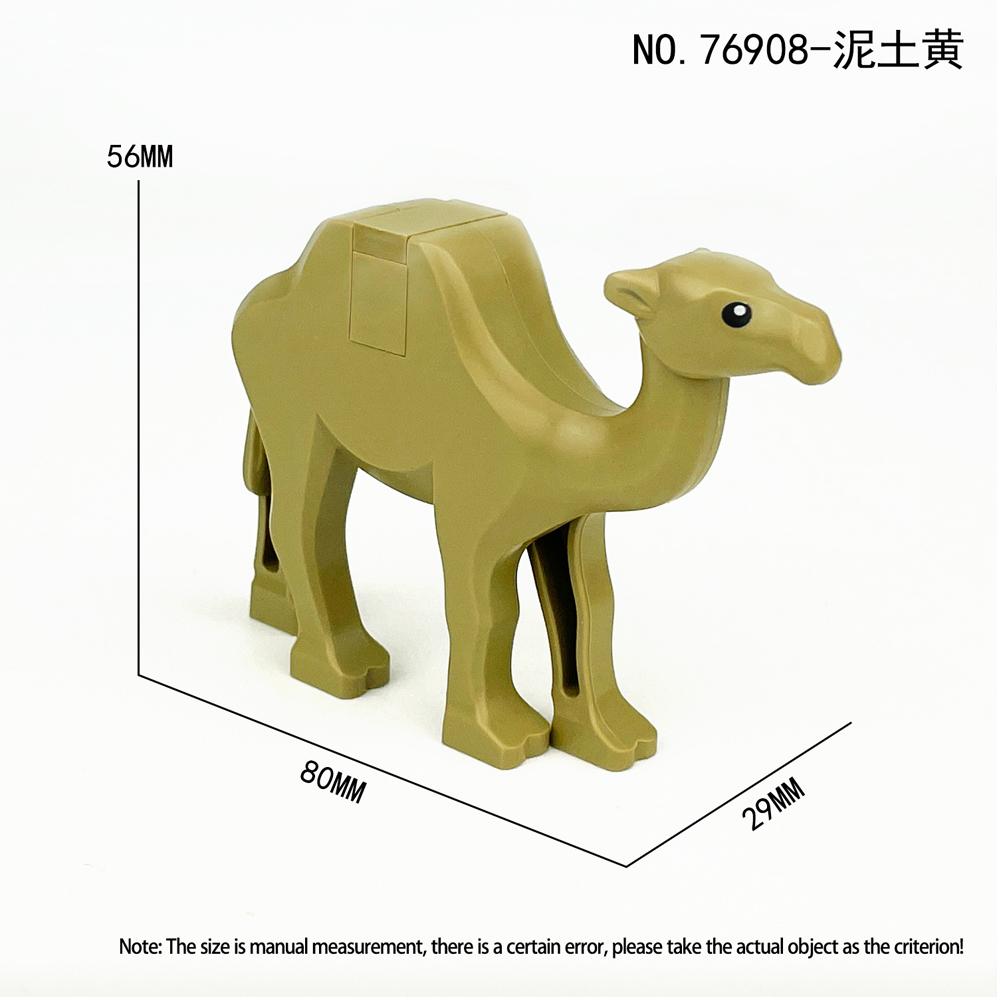 Single Sell Medieval Knight War Horses Wolves Tiger Bears Deer Dragon Animal Decorative Toy Moc Building Block Rope Saddles K039