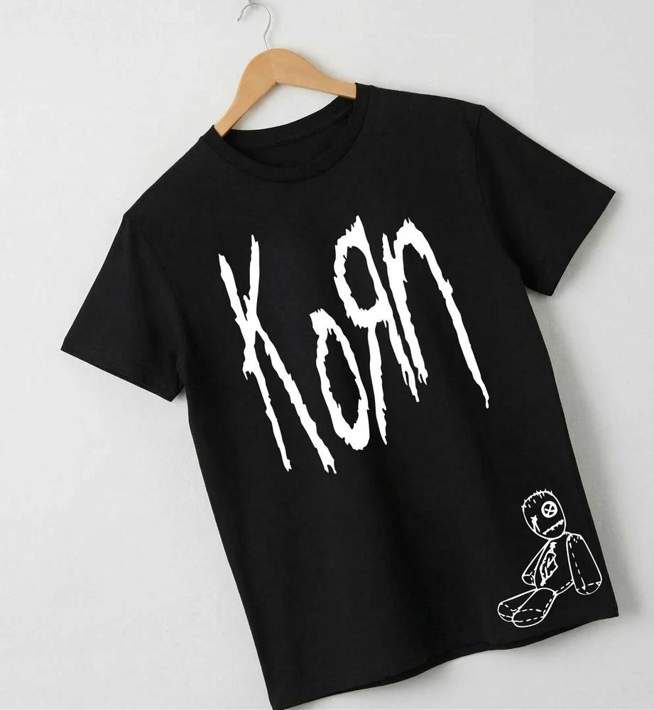 Korn Band Tshirt 90s Nu Metal Graphic Rock Tee Issues Voodoo Dollunisexs Womens