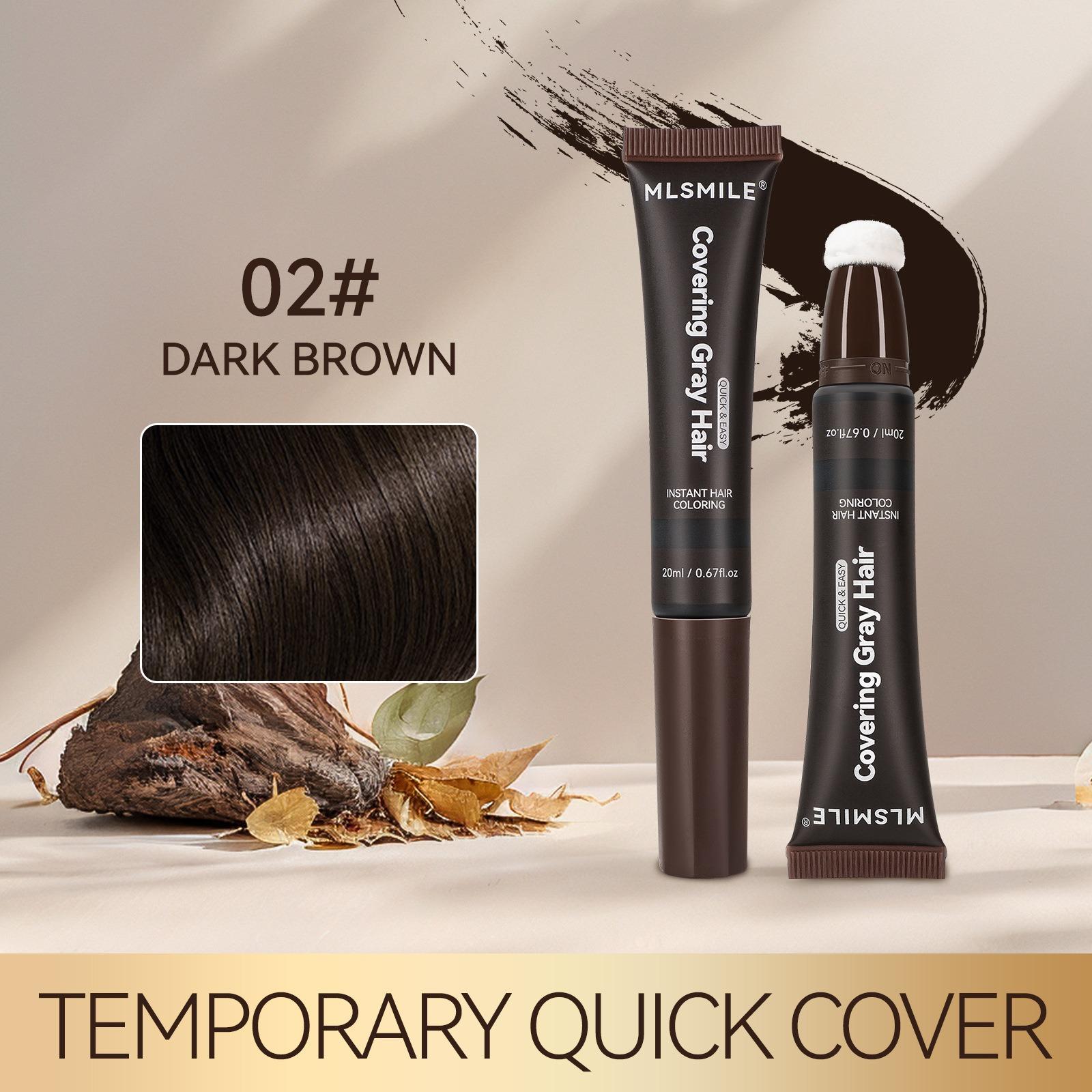 

Бархатный карандаш для окрашивания волос Черный Коричневый Кофе Стойкий Временное окрашивание волос Закрашивание седины Линия роста волос Борода Моющийся