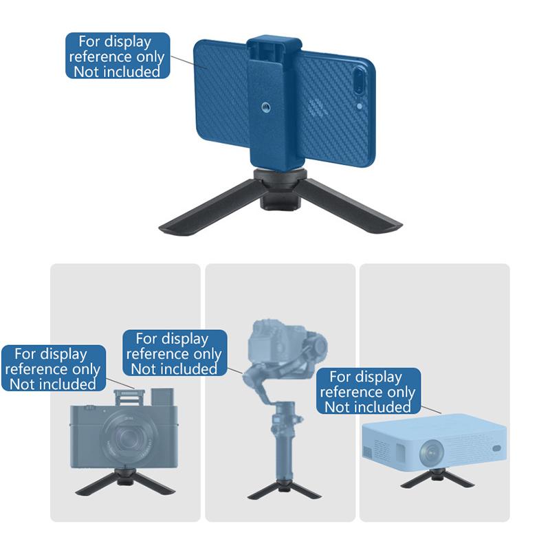 Přenosný mini stolní stativ s 1/4" šroubem pro GoPro kameru, video, Vlog, grip, kroužek, světlo, telefon, gimbal