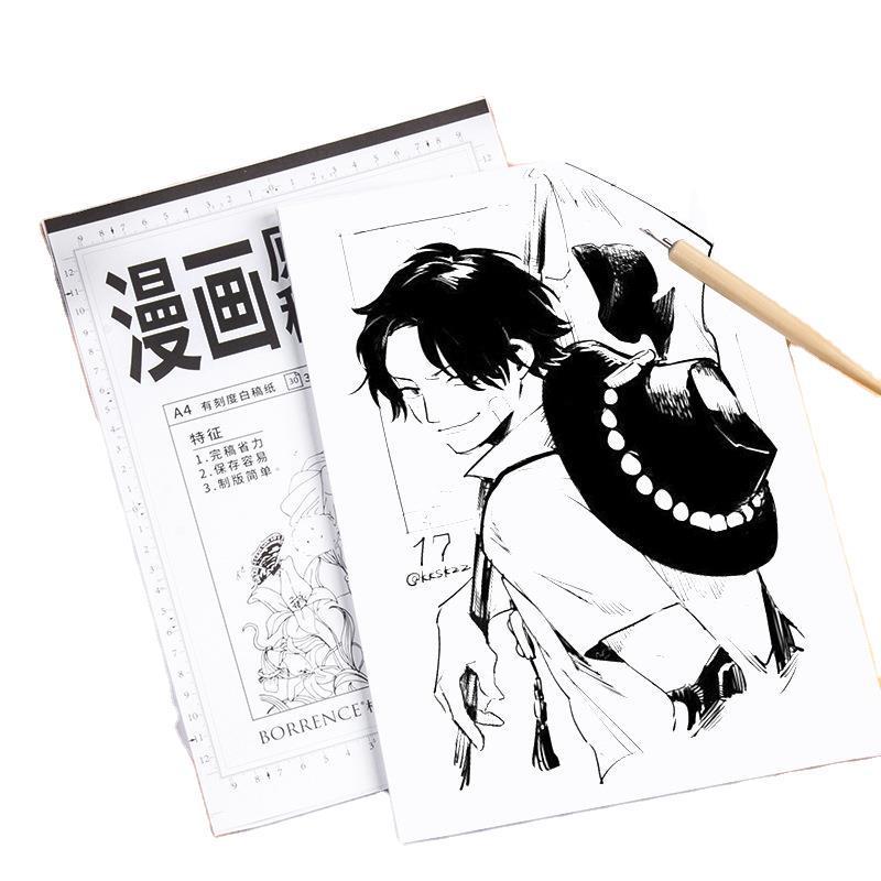 A4 Comic Paper for Kids - Grid/Plain Art & Calligraphy Sheets