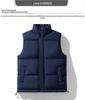 Unisex M-8XL Plus Size Stand Collar Cotton Vest, Winter Thickened Down Gilet.