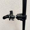 Mobile Streaming Power Bank Holder: 360° Rotation Clip with Metal Ball Head, Tripod Extension, and Strong Clamp.