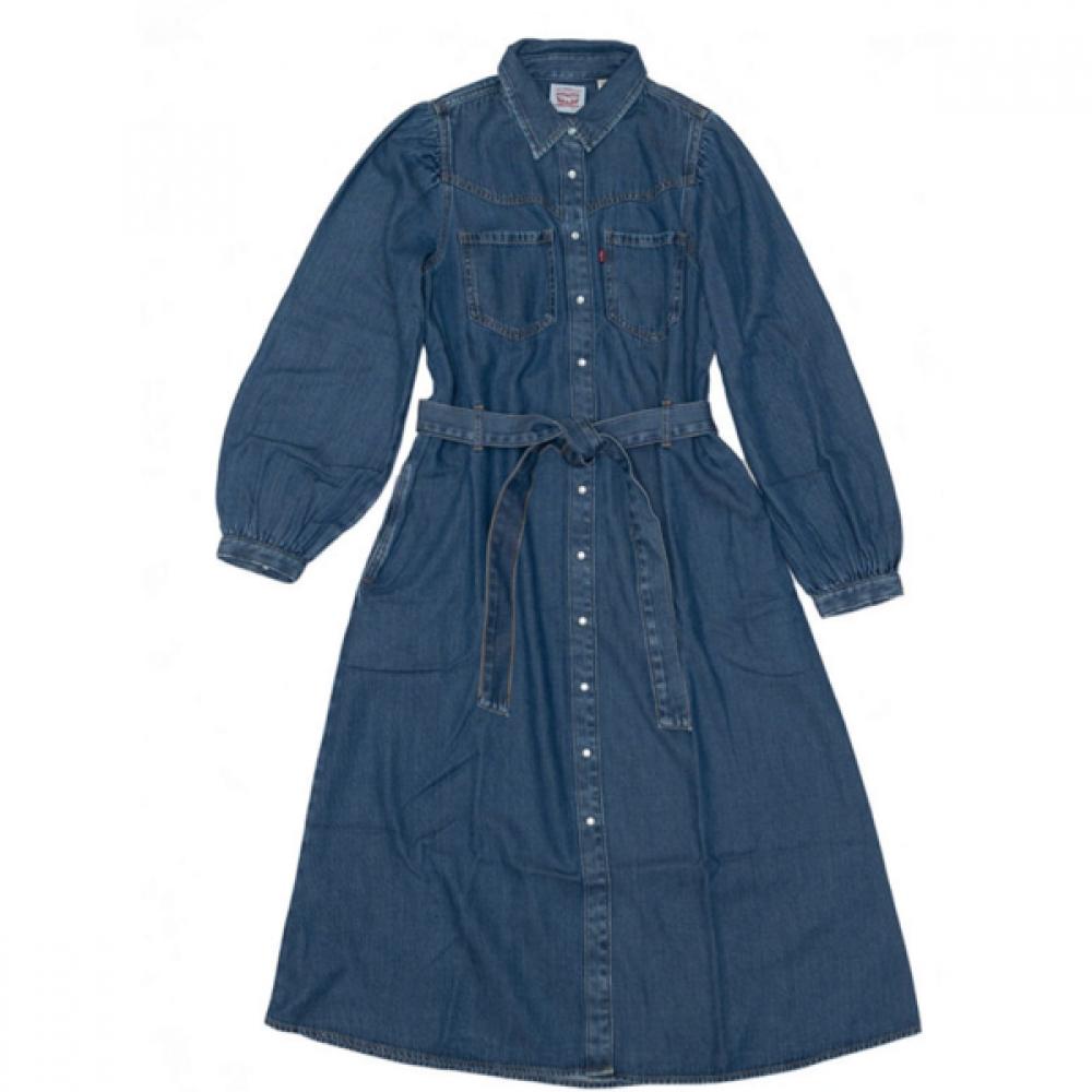 Levi S Women S Journey Long Sleeve Maxi dreSS 005ok0000