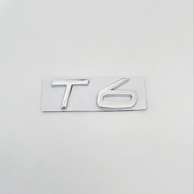 3D Metall T5 Logo T6 Emblem AWD Buchstaben Auto Kofferraum Emblem Für S60 C30 850 S40 V40 V70 XC60 V50 S70 C70 V90 T5 T6 AWD Aufkleber