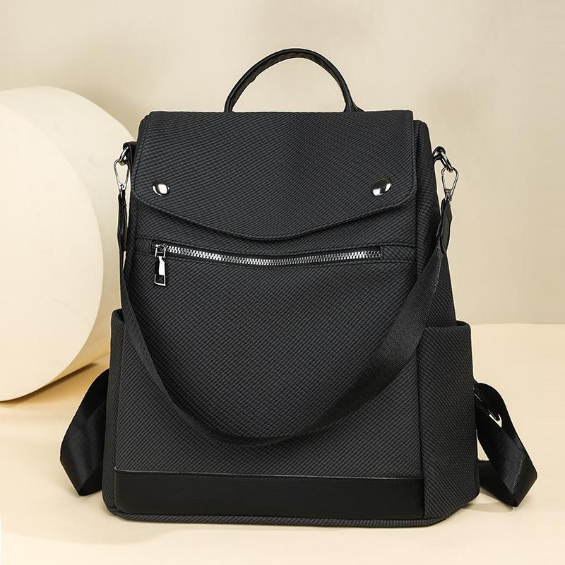 Schoolbag1011 New Anti-splashing Backpack Business Travel Bag Women's Large-capacity Simple Leisure Student Back
