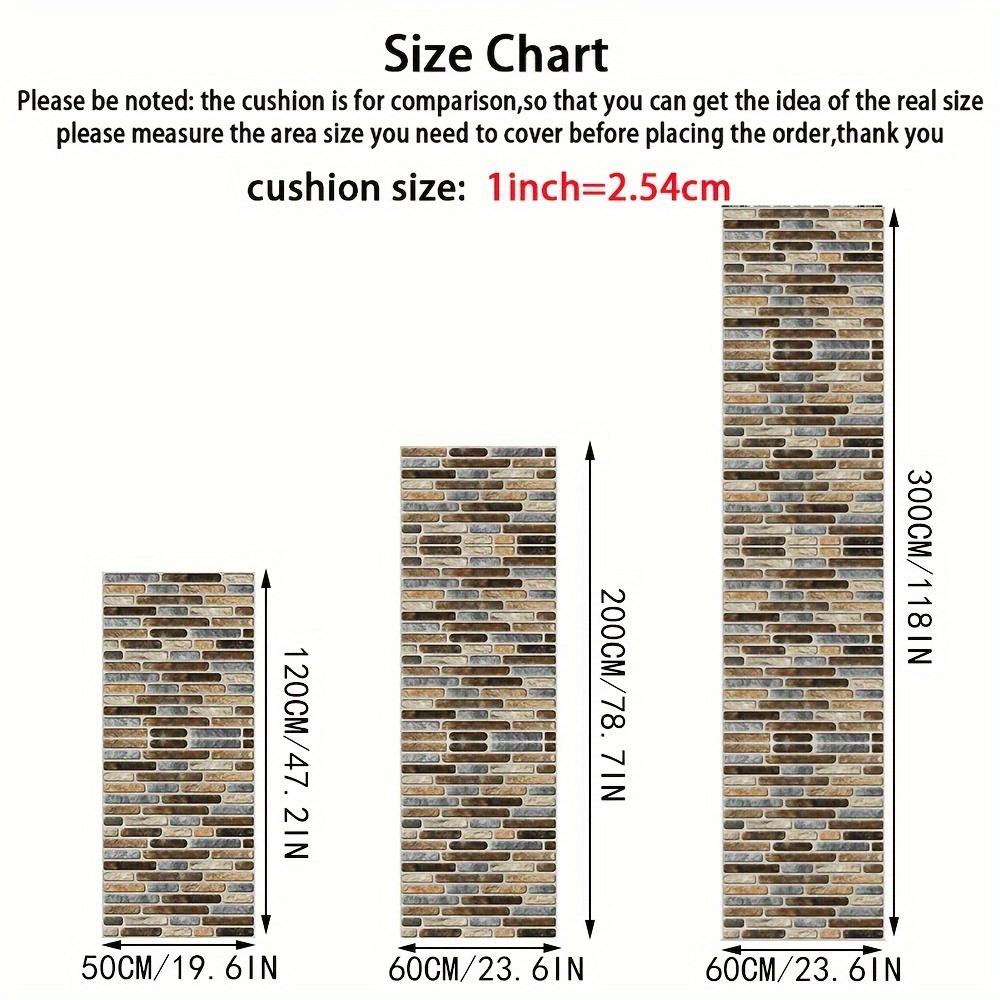 

VIKAMA Tile Pattern Carpet Simulated 2D Floor Mat Doormat Kitchen Rug Luxury Runner Rug For Bedroom Carpet For Live Room Home De 50X120CM(1.6X3.9FT