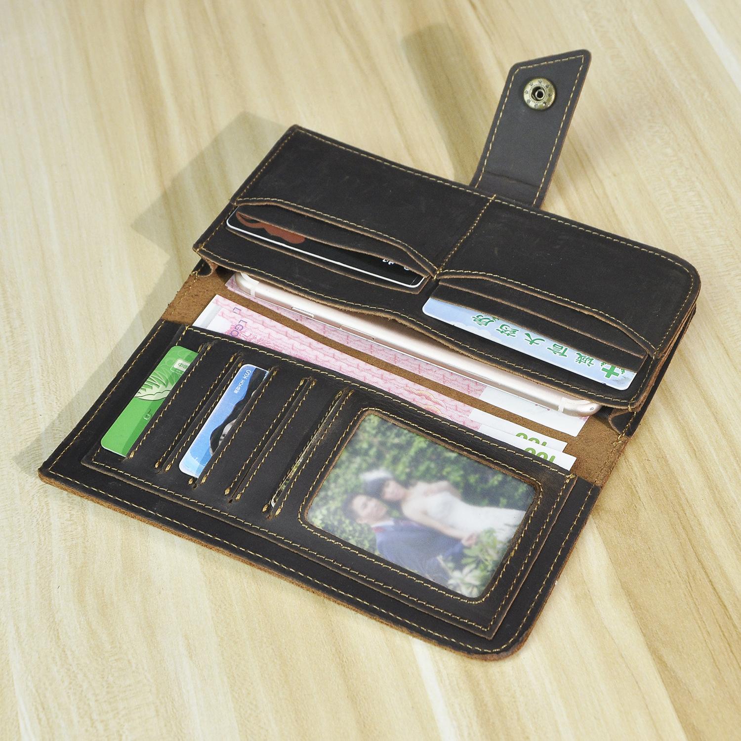 Мужской кожаный модный кошелек высшего качества — фото 11