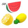 Durable Squeeze Ball Fruit Toy for Stress Relief TPR Slow-Rising Realistic Portable Reliever Food-Shaped Fidget Kids Adults Decompression Gadget
