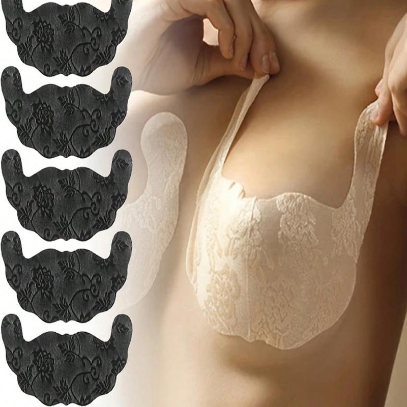 1 Pairs Invisible Lace Bra Tapes - Lift, Support And Push Up Bust, Sticky Nipple Covers, Suitable For Swimsuit, Wedding Dress, Lingerie