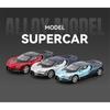 1/24 Bugatti Tourbillon Chiron Alloy Sports Car Model Diecast Metal Super Racing Vehicles Car Model Sound and Light Simulation Kids Gift