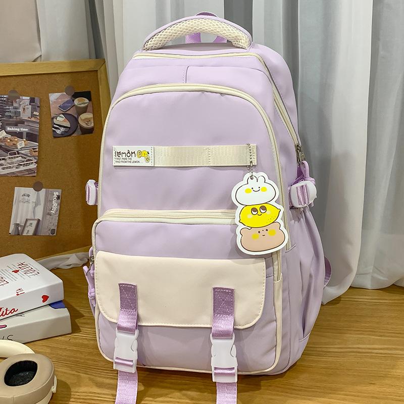 Schulranzen für Kinder, Grundschüler, Mädchen, Mittelschüler, Rucksack mit großer Kapazität und hochwertiger Patchwork-Optik