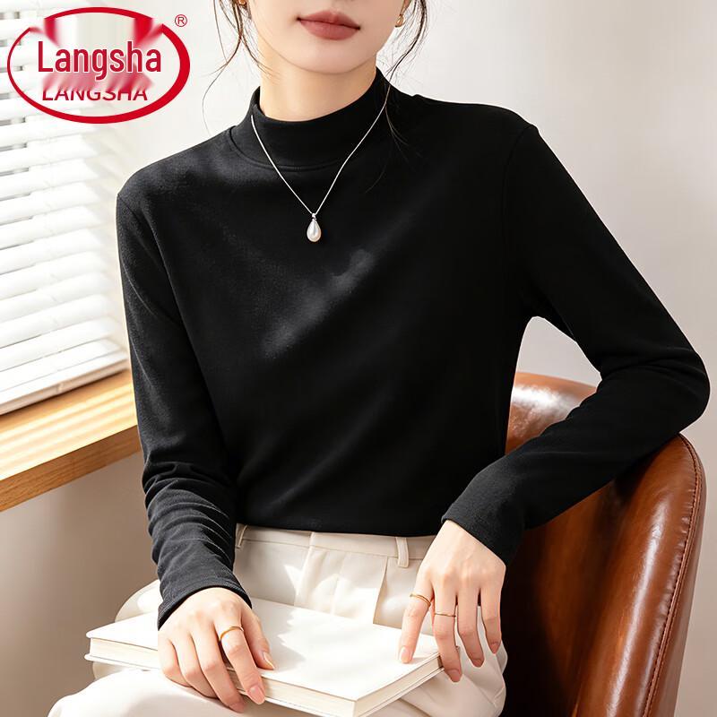 Langsha Women's Mock Neck Long Sleeve Thermal Base Layer