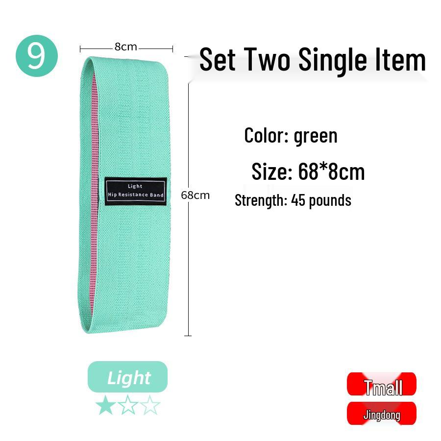 Fitness Yoga Squat & Glute Workout Resistance Band - Cotton Glute Lifting & Shaping Circle