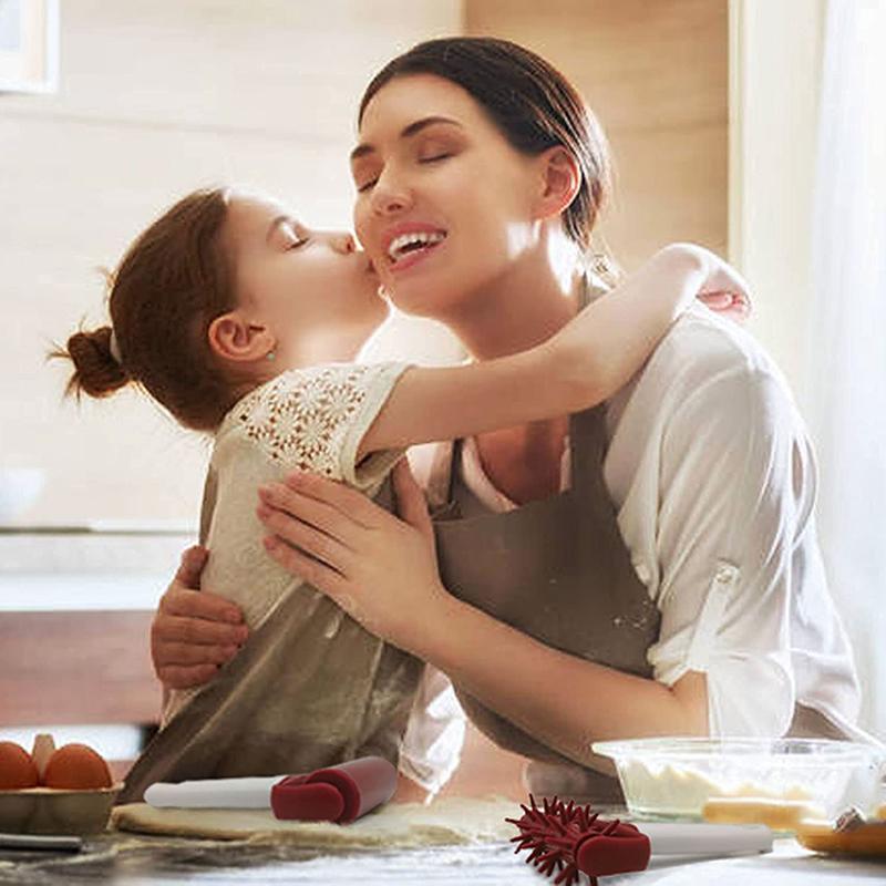 1pc Pizza Rolling Pin Punch Pastry Roller Pin Biscuit Dough Pie Hole Embossing Dough Roller Lattice Craft Baking Cooking Tool