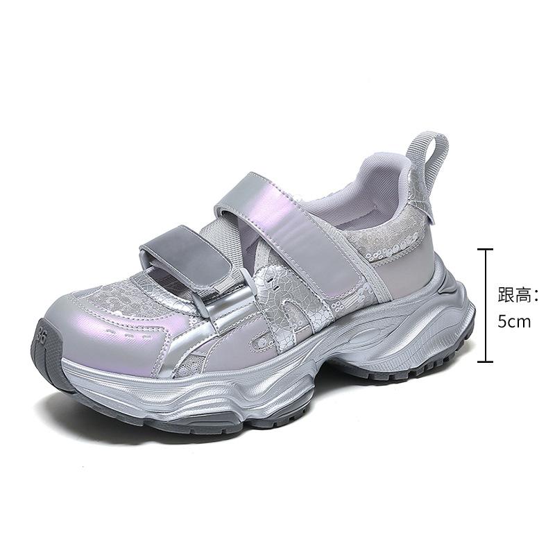 Baotou sports platform sandals 2025 summer new thick Velcro dad sandals Mary Jane shoes children breathable