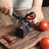 Afilador de Cuchillos Rápido de Cocina de 3/4 Segmentos Doméstico Multifuncional de Mano Piedra de Afilar de 3/4 Propósitos Herramienta para Comer
