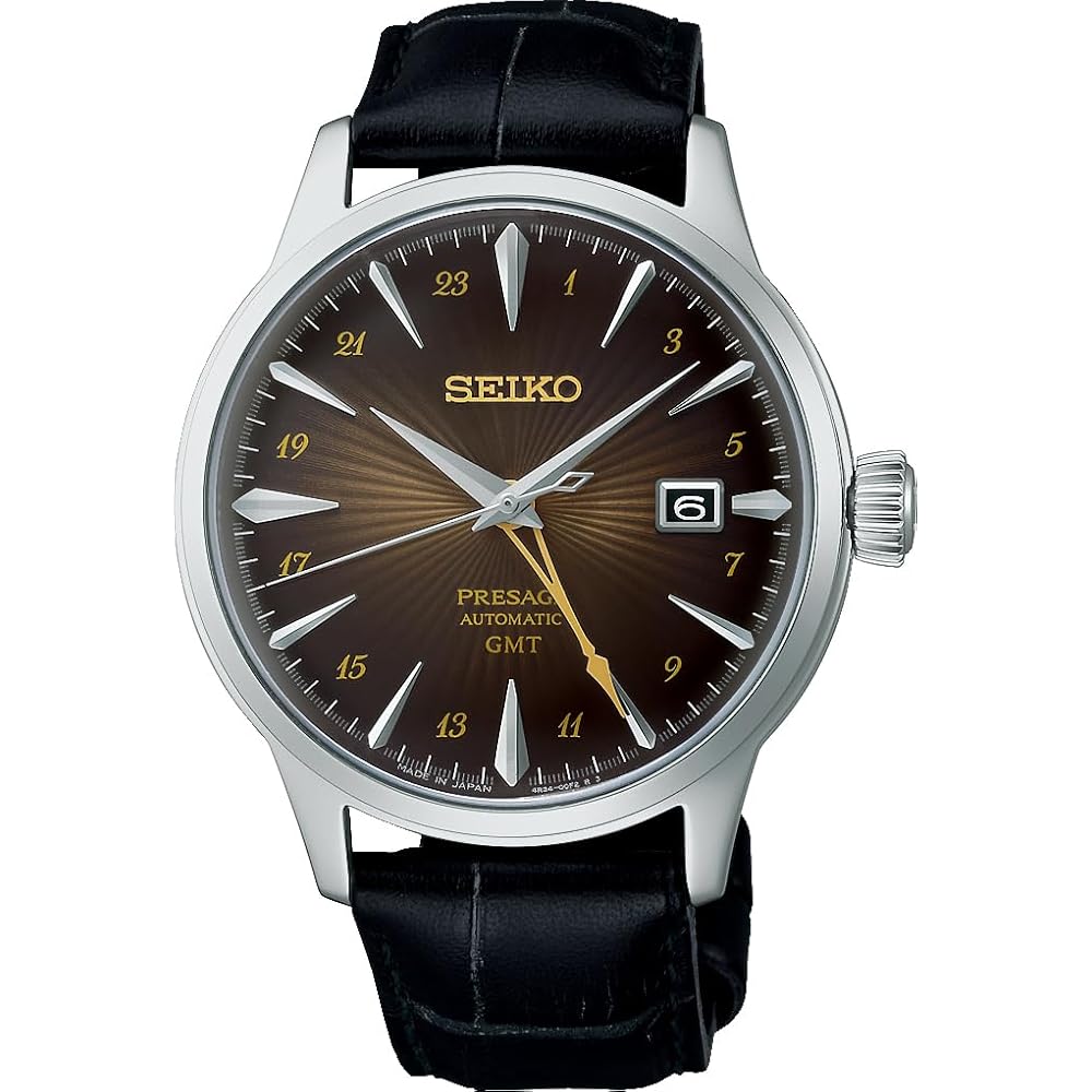 

Seiko Presage Cocktail Time GMT Rusty Nail Men s Watch SSK039J1 Made in Japan Automatic Movement 40mm