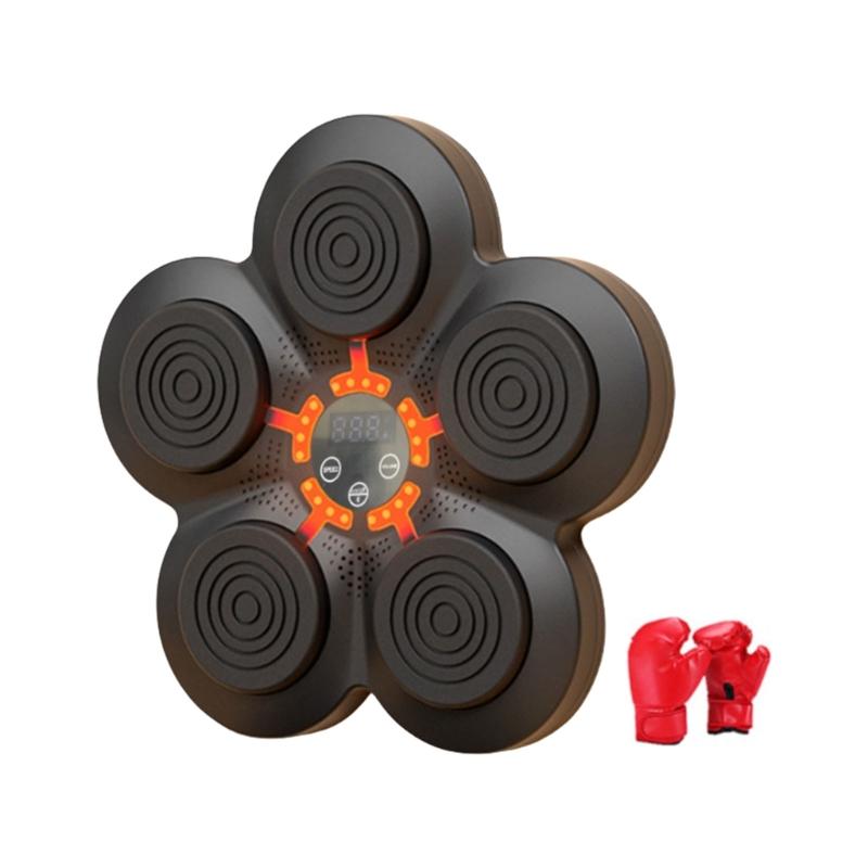 Kids Boxing Machine with LED Light, Rechargeable Wall Mounted Musical Boxing Machine for Kids Adult Boxing Music Machine