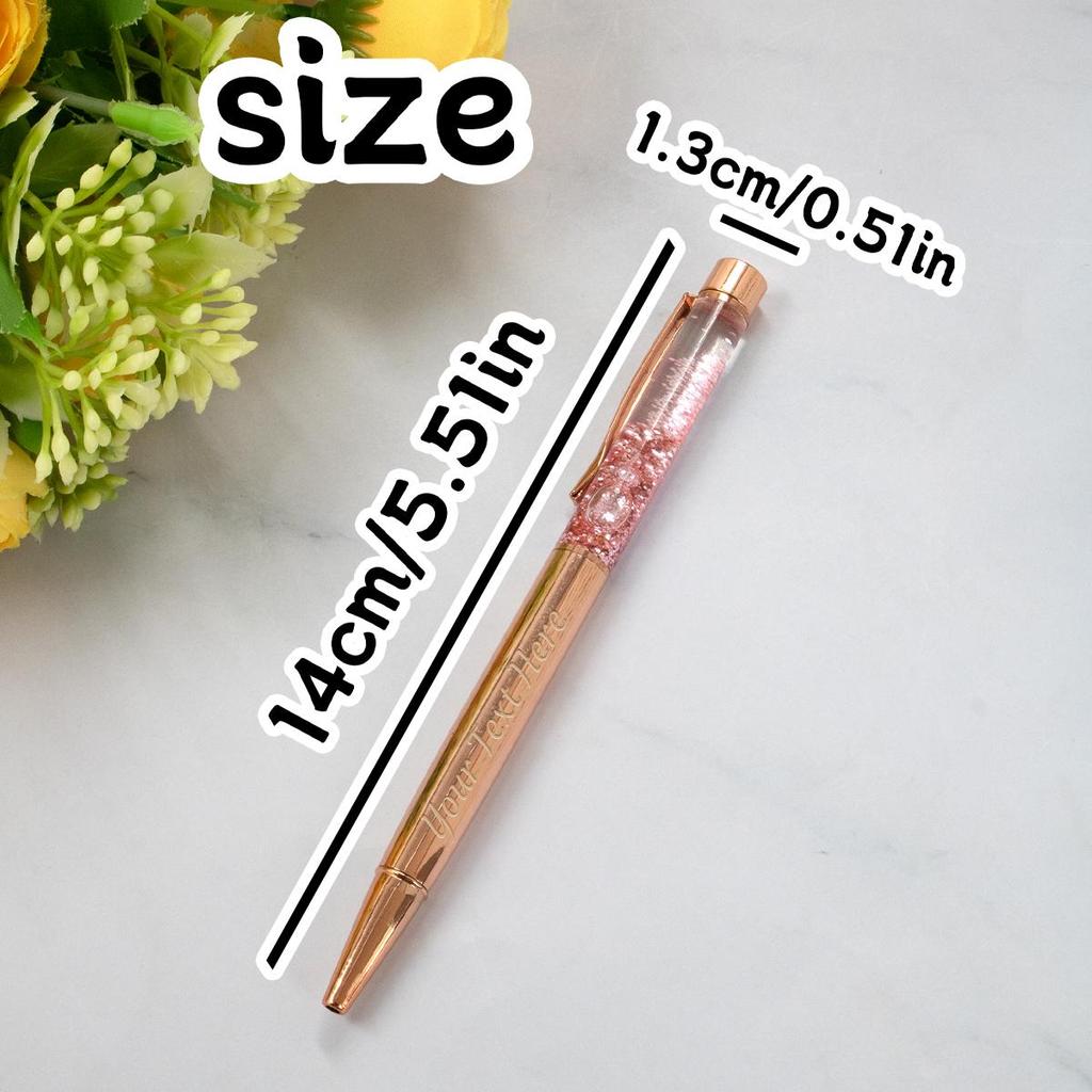 Custom Quicksand Ballpoint Pen With Text,Back To School Supplies For Kids,Personalized Teacher Pens,Customized Color Flash Gel Pens,