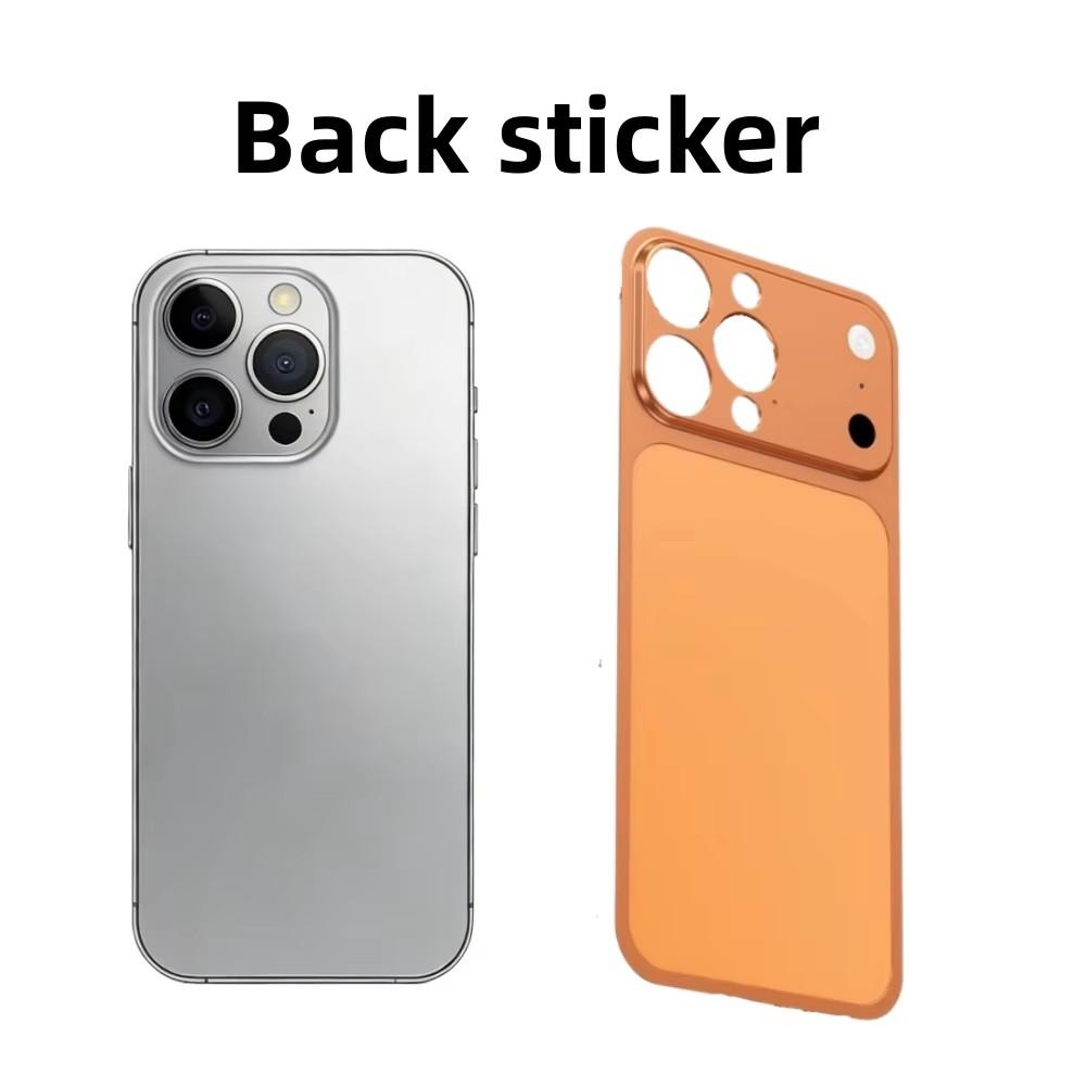 Color Alloy Frame Case For 16 13 15 14 Pro/Pro Max Instant Upgrade 17Pro/Pro Max Large Window Backplane Anti-Drop Cover