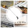 Gutter Cleaning Brush Roofing Tool with Telescopic Extendable Pole Multifunctional 2.5M Guard Cleaner Tool Dust Removal Brush