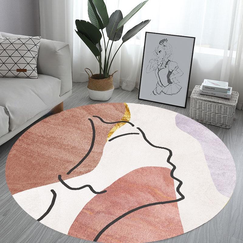 Simple Modern Round Carpet Living Room Decoration Sofa Coffee Table Mat Room Decoration Teenager Rug Home Bedroom Decor Fur Rugs