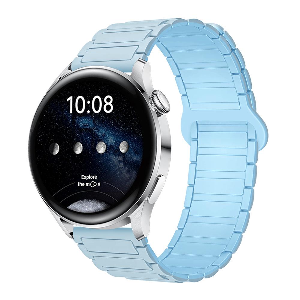 18mm 22mm 20mm Magnetic Silicone Strap For Samsung Galaxy Watch 7 6 5 4 44mm 40mm Sports Band For Galaxy Watch 4 6 Classic 47mm Huawei GT 4/5/6 41mm